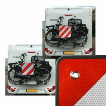 Предупреждающая табличка на багажник кемпера Италия Испания 50х50см