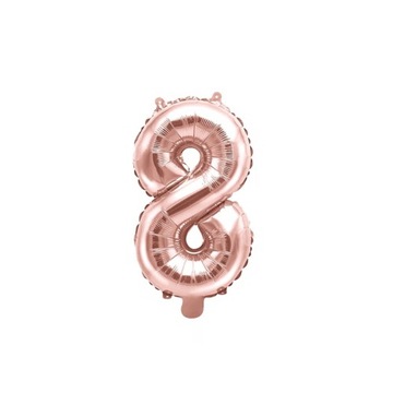 Balon foliowy cyfra ''8'' Rose Gold