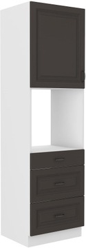 WYSOKA SZAFKA KUCHENNA 60X210 STILO DWUKOLOROWA