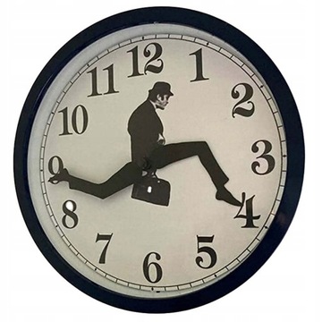 MINISTRY OF SILLY WALKS NOWOCZESNY ZEGAR ŚCIENNY