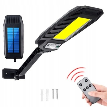LAMPA SOLARNA ULICZNA LATARNIA 120 LED COB PILOT