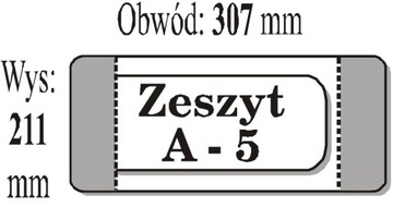 OKŁADKA ZESZYTOWA A5 (50SZT) IKS