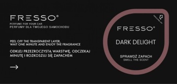 НАБОР АВТОМОБИЛЕЙ FRESSO DARK DELIGHT 50 МЛ + АВТОМОБИЛЬНЫЙ КУЛОН
