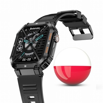 SMARTWATCH MĘSKI ZEGAREK GRAVITY +GRAWER ROZMOWY POLSKIE MENU 400mAh SPORT