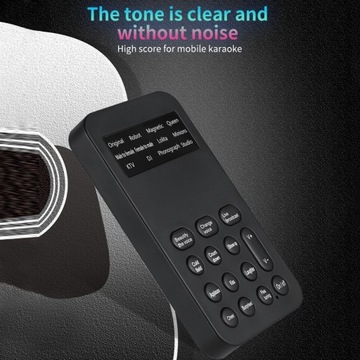 внешняя звуковая карта мобильного телефона с функцией смены голоса со встроенным несколькими звуками