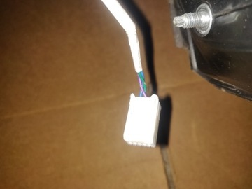 SPACE STAR II 2 ZRCÁTKO LEVÉ 3 PIN KABEL EU BÍLÉ W19 PĚKNÝ