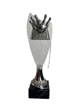 Statuetka plastikowa kręgle kula do kręgli zawody 24 cm + opis gratis