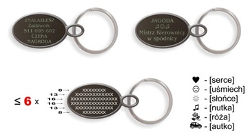 Металлический брелок С ГРАФИТОМ СОБАКИ АВТО ЗОДИАК ГРАВИРОВКА [MC]