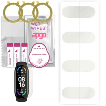 3x Folia hydrożelowa MATOWA apgo do Xiaomi Mi Band 6, ochronna