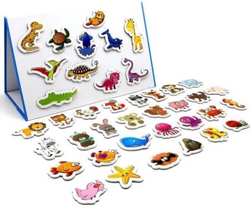 БОЛЬШИЕ МАГНИТЫ НА ХОЛОДИЛЬНИК ЖИВОТНЫЕ 40 ШТ В БАНКЕ