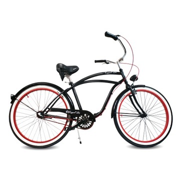 Rower beach Cruiser męski 26 czarny DRACULA RoyalBi 3 biegi shimano retro