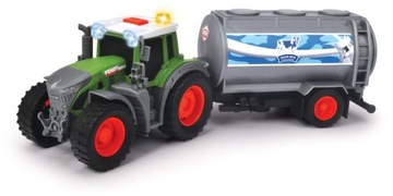 TRAKTOR FENDT Z PRZYCZEPĄ MLEKOWÓZ ŚW/DŹW DICKIE