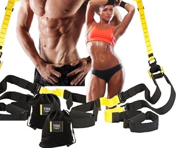 2x TAŚMY DO ĆWICZEŃ T.R.X PASY TRENINGOWE CROSSFIT DLA PARY + AKCESORIA