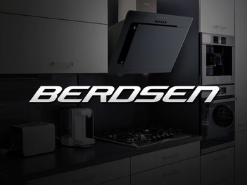 КУХОННАЯ ВЫТЯЖКА С ДЫМОХОДОМ СТЕКЛЯННАЯ LED BERDSEN 60см