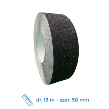 Taśma antypoślizgowa na schody wewnętrzne 50mm 18m