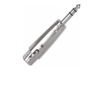 Przejście wtyk jack 6,3 stereo gniazdo XLR 3p(2990