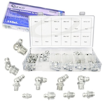 КОМПЛЕКТ KALAMITKI 110 шт. ДЛЯ СМАЗОЧНЫХ ПИСТОЛЕТОВ SOLID GEKO G02920.