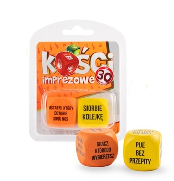 SUPER! Kostki do GRY IMPREZOWE dla Niej Niego, Prezent na 30 urodziny