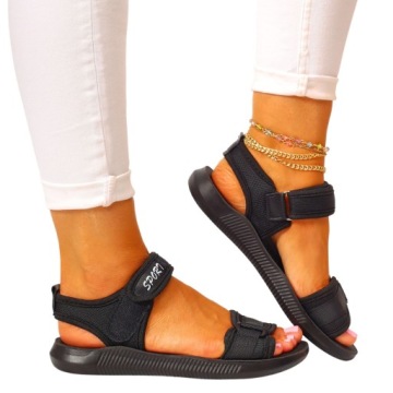 ЧЕРНЫЕ ЛЕГКИЕ СПОРТИВНЫЕ ЛЕТНИЕ САНДАЛИИ НА ЗАЛИВКЕ ЖЕНСКИЕ