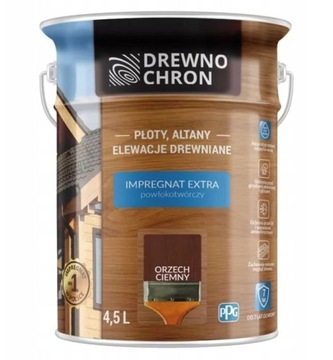 Drewnochron Extra 4,5L ORZECH CIEMNY Impregnat