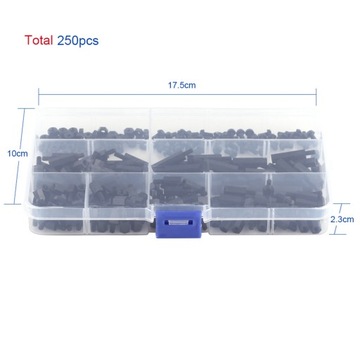 ПРОСТАВКИ И ШАЙБЫ М3Х6 250 ШТ.