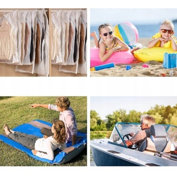 ELEKTRYCZNA POMPKA DO MATERACA PONTONU AKUMULATOROWA KOMPRESOR MATERAC