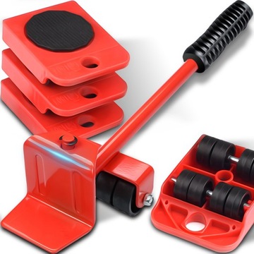 НАБОР РОЛИКОВ ДЛЯ ТРАНСПОРТИРОВКИ И ПЕРЕДВИЖЕНИЯ МЕБЕЛИ 150 КГ