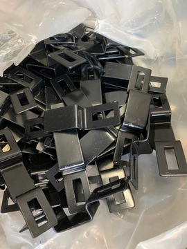 Зажим 80х80 антрацитовый столб торцевой панели в сборе