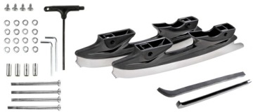 Роликовые коньки 4-в-1 регулируемые RAVEN Helixi черные/мятные 34-37 LED колеса