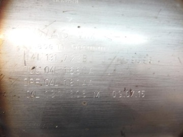 КАТАЛИТИЧЕСКИЙ ДИЗЕЛЬНЫЙ ФИЛЬТР ЧАСТИЦ DPF 04L131723BJ