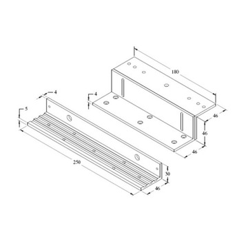 Element montażowy LZ Bracket zwora Assa Abloy US06