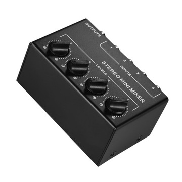 Мини-стереоаудиомикшер с 4-канальными входами RCA