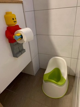 Держатель для туалетной бумаги LEGO MAN + волосы + шлем