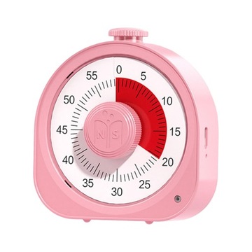 Wizualny Timer Pieczenia Budzik Czas Różowy