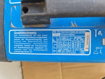 СВАРОЧНЫЙ АППАРАТ GUDE GE 145 W/A 230В СОСТОЯНИЕ 3+ GWR KONIN