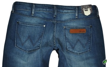 WRANGLER spodnie SLIM low waist blue MOLLY W28 L34