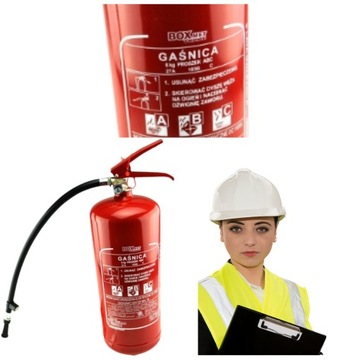 ПОРОШКОВЫЙ ОГНЕТУШИТЕЛЬ 6 КГ ABC Вешалка Наклейка