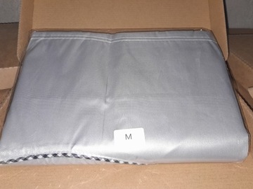 Серебряный чехол для стиральной машины, размер М 85х60х55.