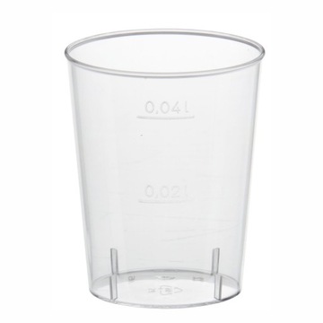 KIELISZKI DO WÓDKI PLASTIK SHOT 40 ML 50 SZT.