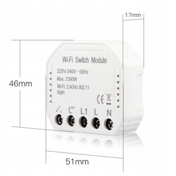 TUYA WiFi розетка PUSH реле