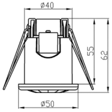 PIR-датчик движения и сумерек, встраиваемый, 360°, 8 м, для помещений, белый