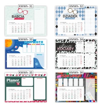 Календарный планшет MAGNETIC A3 горизонтальный магнит LESSON PLANTER TIMETABLE PLANTER
