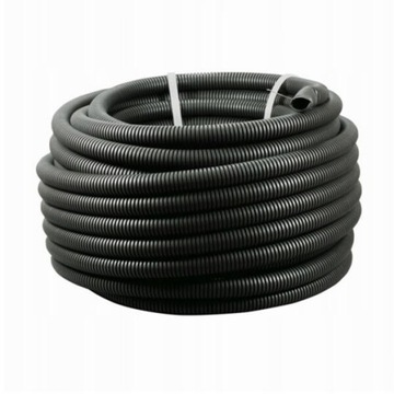 Гофрированный рукав пилотный РКГС - 25 мм - 25 м - 750Н черный