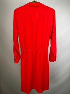 Sukienka czerwona szmizjerka BANANA REPUBLIC r. M