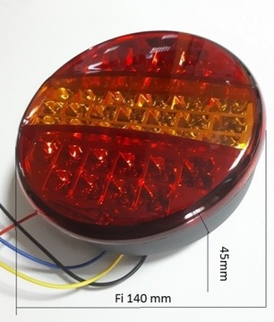 LAMPA TYLNA ZESPOLONA LED Z KABLEM P/L X00334