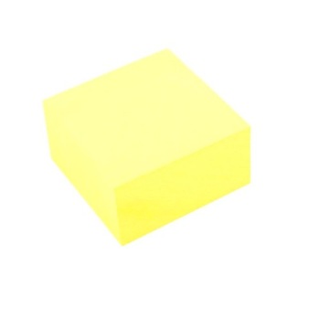 BLOCZEK SAMOPRZYLEPNY 76X76MM ŻÓŁTY 400 D.RECT