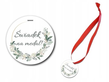 Medal dla Świadka Świadek na medal podziękowanie