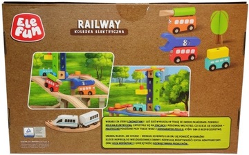 ИНТЕРАКТИВНЫЙ ПОЕЗД ELEFUN СО СВЕТОМ И ЗВУКОМ, ДЕРЕВЯННЫЙ ПОЕЗД 94