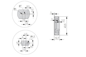 Шариковая направляющая VERSALITE GTV для ящиков 400 мм, полное выдвижение, бесшумное закрывание