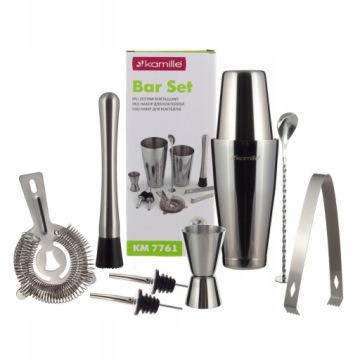 Набор DRINK SHAKER-BARMASTER KIT 9-piece KAMILLE